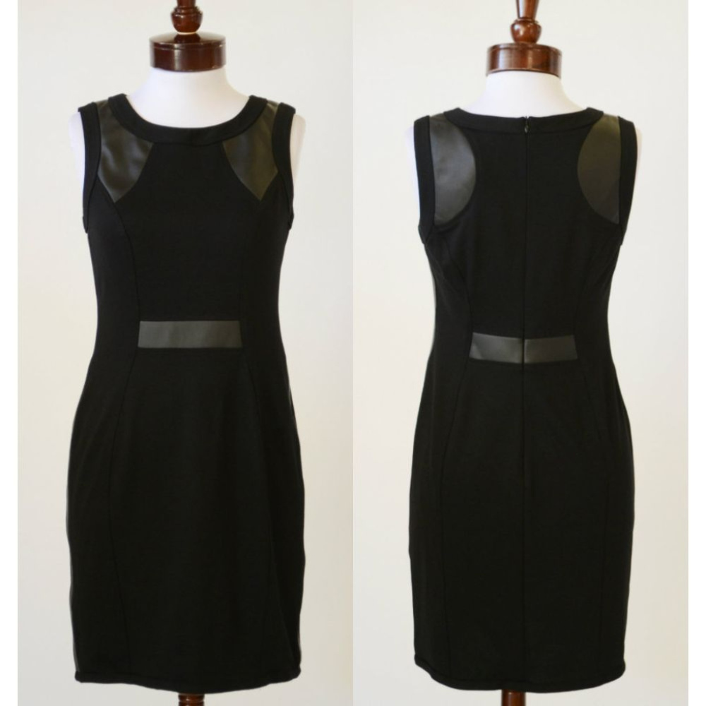 Anthropologie Yoana Dress Leather Panel Bodycon 6